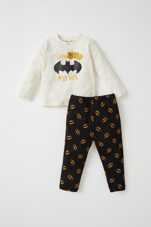 DEFACTO DEFACTO Baby Boy Batman Long Sleeve Cotton Pajamas Suit