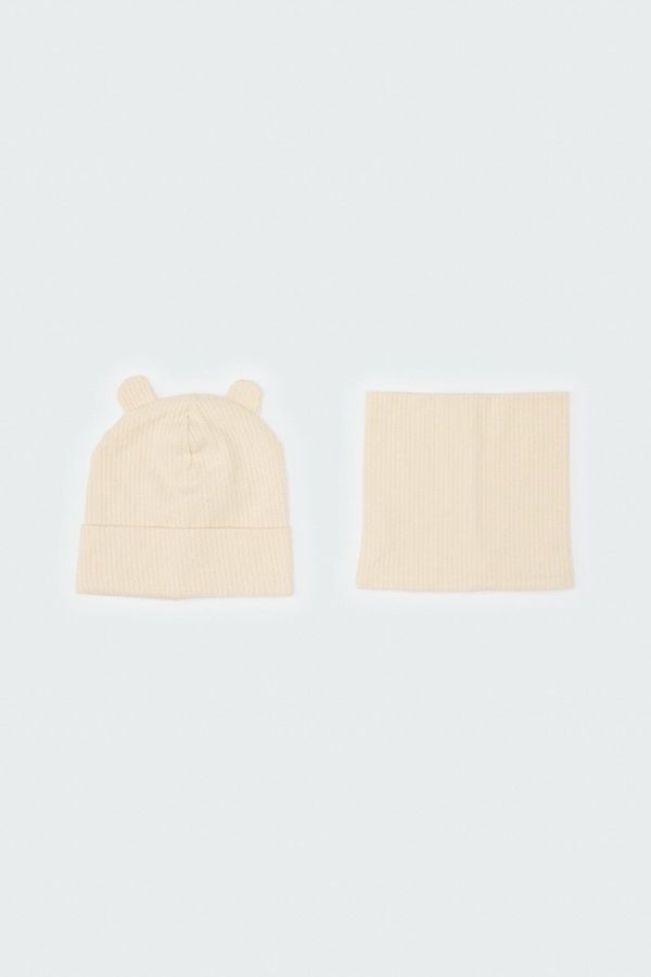 DEFACTO DEFACTO Baby Boy Corduroy Beret Neck Collar 2-Piece Set