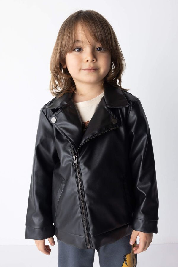 DEFACTO DEFACTO Baby Boy Faux Leather Coat