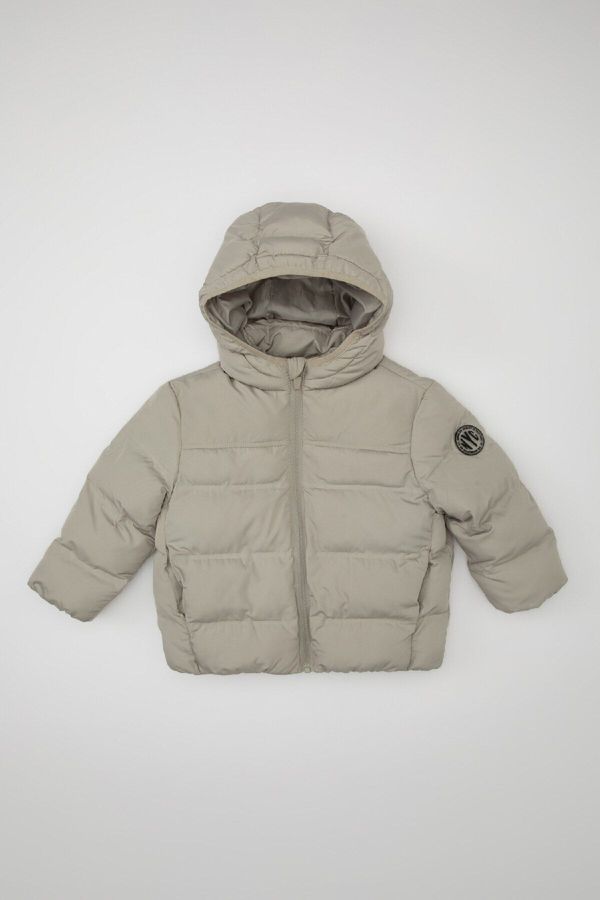 DEFACTO DEFACTO Baby Boy Hooded Water Repellent Fabric Puffer Jacket