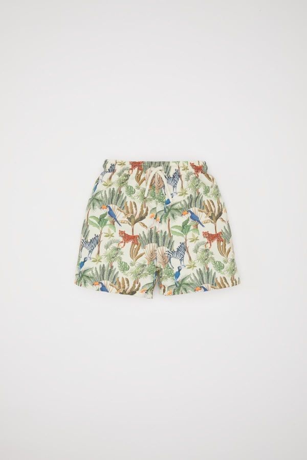 DEFACTO DEFACTO Baby Boy Nature Printed Swim Shorts