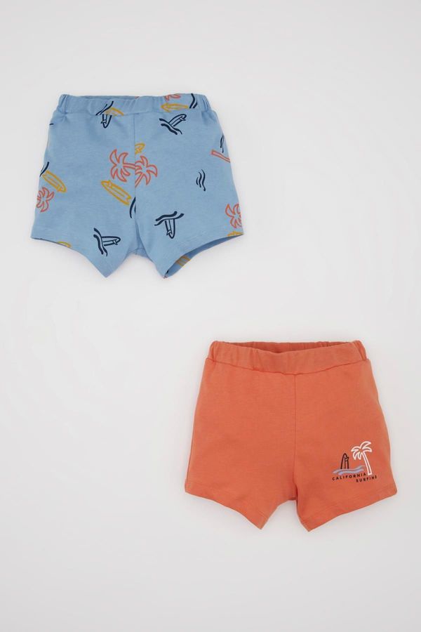 DEFACTO DEFACTO Baby Boy Palm Tree Patterned 2-Piece Shorts