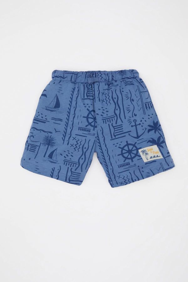 DEFACTO DEFACTO Baby Boy Palm Tree Patterned Shorts