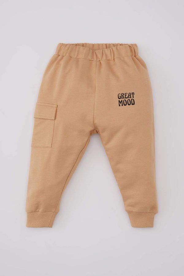 DEFACTO DEFACTO Baby Boy Printed Cargo Pocket Sweatpants