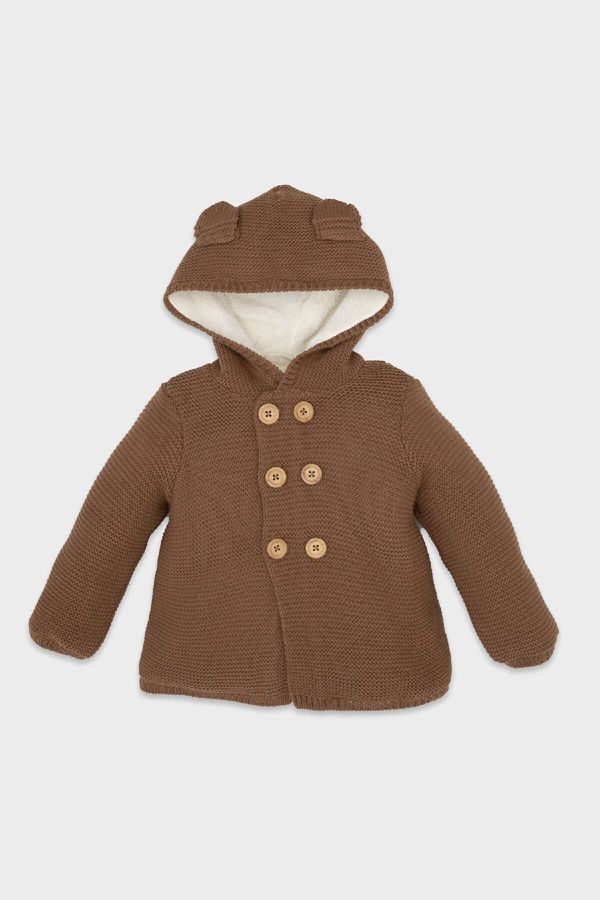 DEFACTO DEFACTO Baby Boy Regular Fit Hooded Cardigan