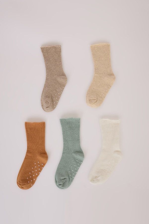 DEFACTO DEFACTO Baby Boy Seamless 5-Pack Cotton Long Socks