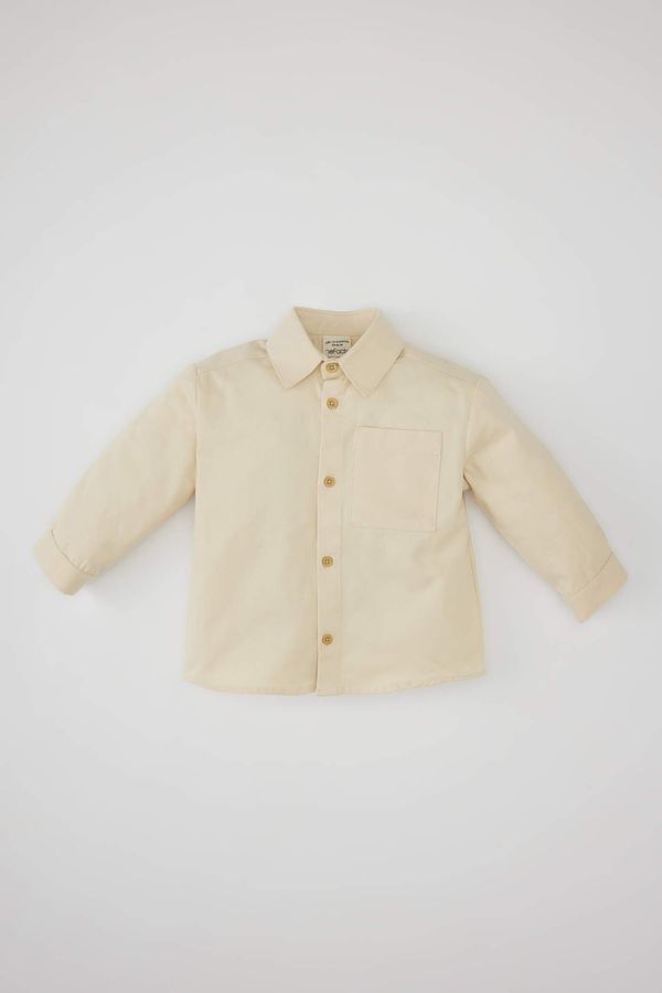 DEFACTO DEFACTO Baby Boy Shirt Collar Gabardine Long Sleeve Shirt