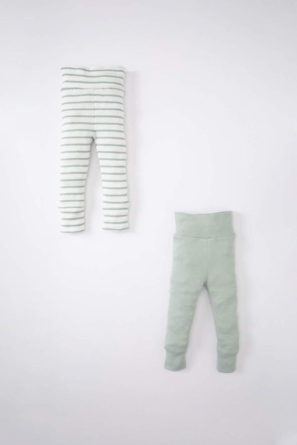 DEFACTO DEFACTO Baby Boy Striped Ribbed Camisole 2-Piece Adjustable Sweatpants