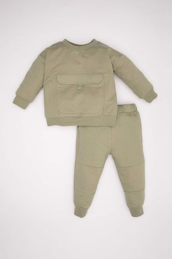 DEFACTO DEFACTO Baby Boy Sweatshirt Tracksuit Bottom 2-Piece Set