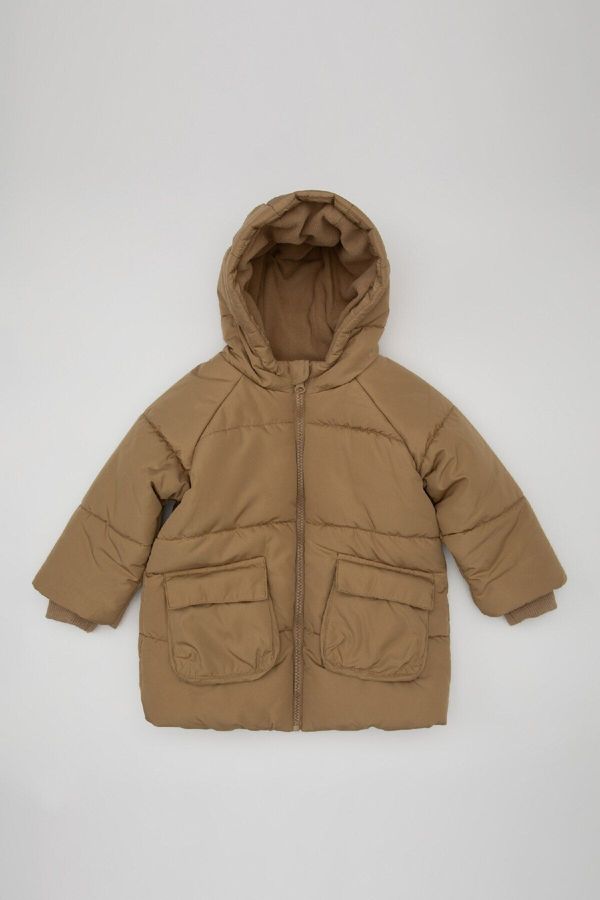 DEFACTO DEFACTO Baby Boy Waterproof Fleece Lined Coat