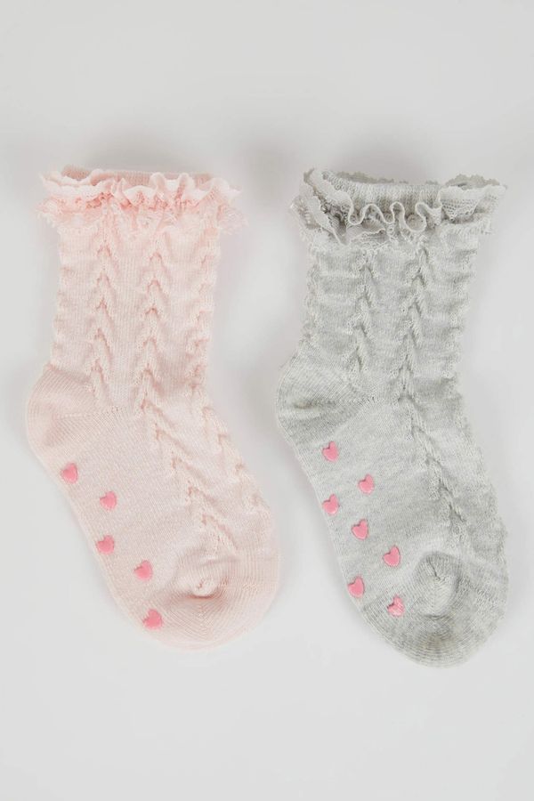 DEFACTO DEFACTO Baby Girl 2-pack Long Socks