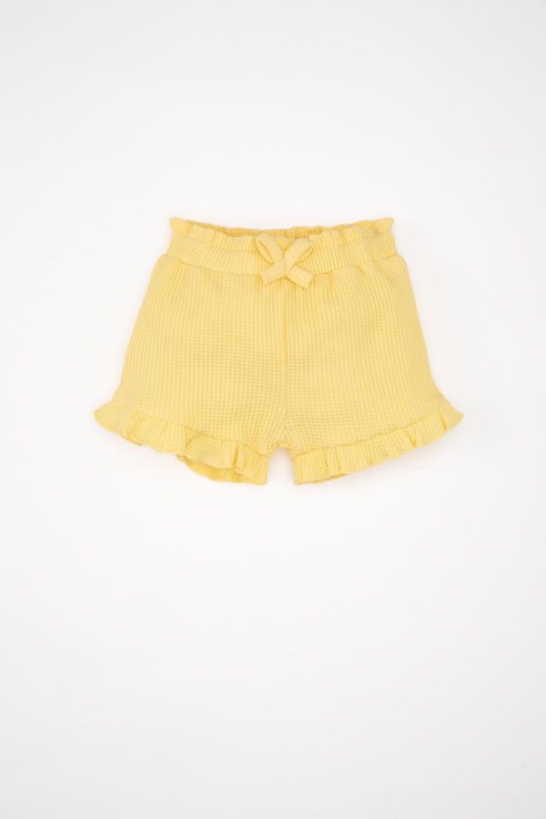 DEFACTO DEFACTO Baby Girl Comfort Fit Waffle Shorts