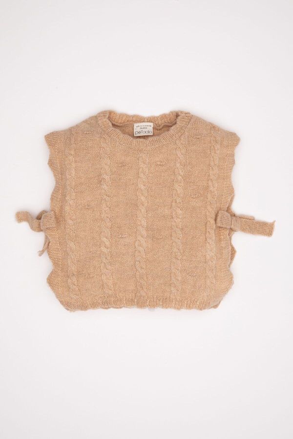 DEFACTO DEFACTO Baby Girl Crew Neck Cardigan