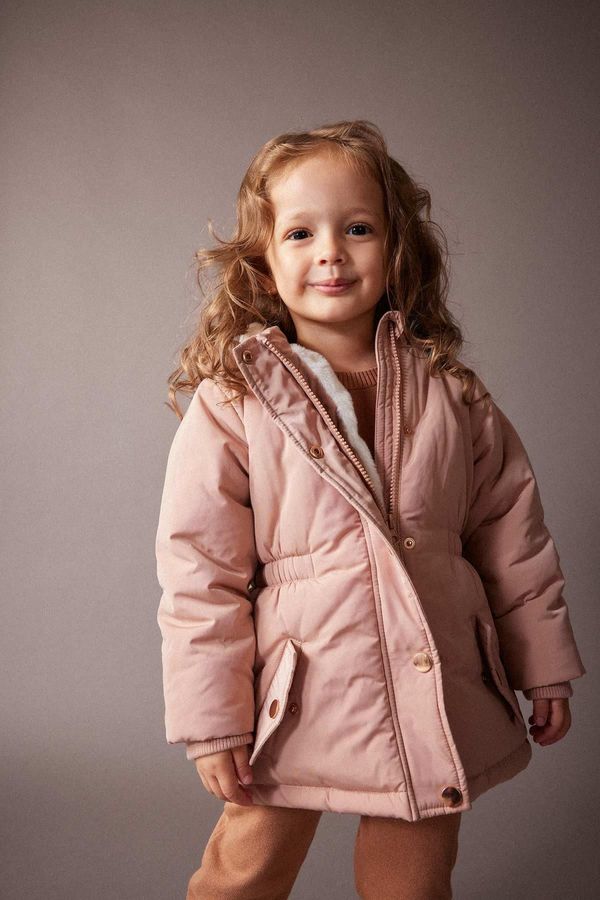 DEFACTO DEFACTO Baby Girl Hooded Waterproof Coat