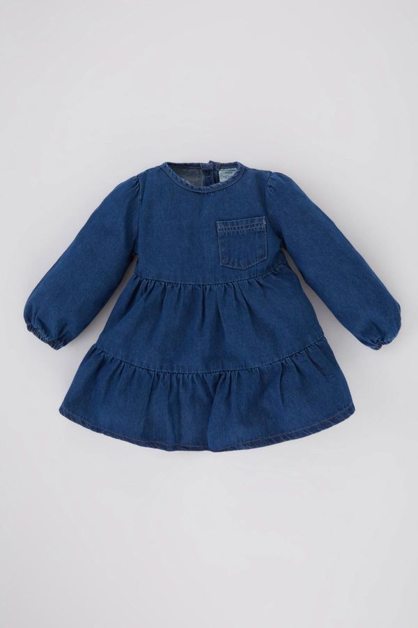 DEFACTO DEFACTO Baby Girl Long Sleeve Jean Dress