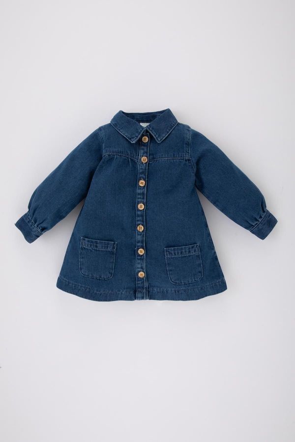 DEFACTO DEFACTO Baby Girl Long Sleeve Jean Dress