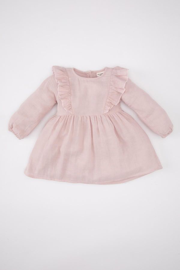 DEFACTO DEFACTO Baby Girl Long Sleeve Muslin Dress