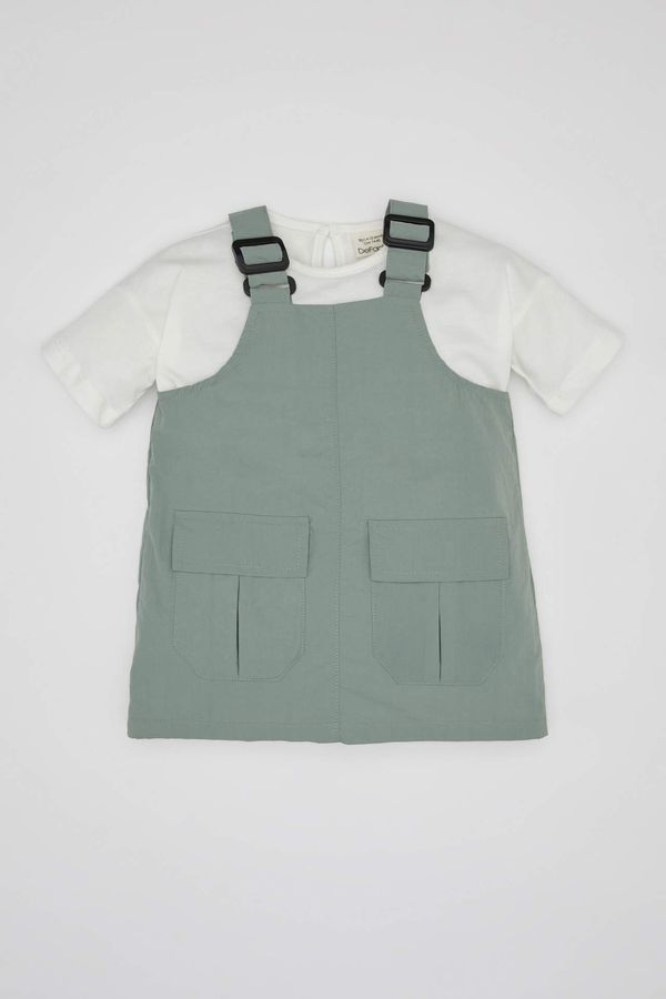 DEFACTO DEFACTO Baby Girl Parachute Dress Short Sleeve T-Shirt 2 Set