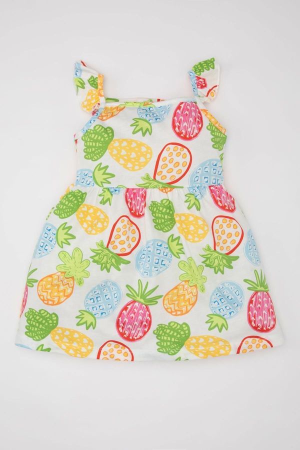 DEFACTO DEFACTO Baby Girl Patterned Sleeveless Dress