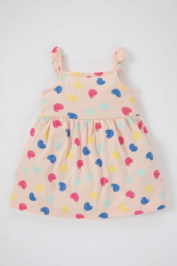 DEFACTO DEFACTO Baby Girl Patterned Strap Dress