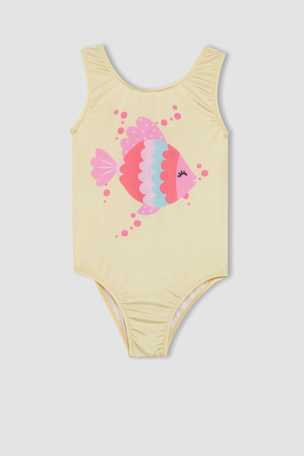 DEFACTO DEFACTO Baby Girl Patterned Swimsuit