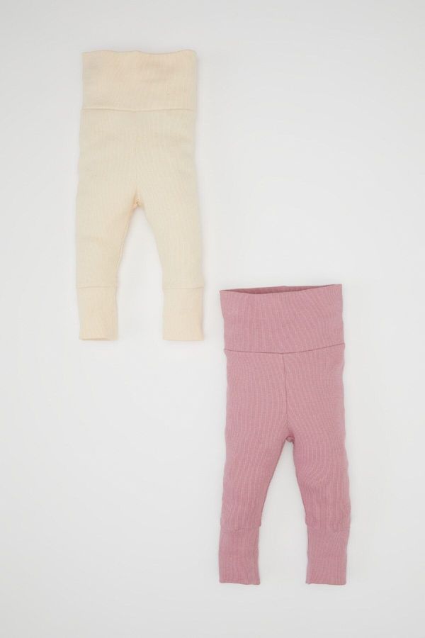 DEFACTO DEFACTO Baby Girl Regular Fit Corduroy Basic Plain 2-Piece Pants