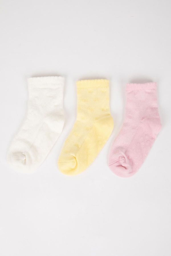 DEFACTO DEFACTO Baby Girl Seamless 3-Piece Cotton Long Socks