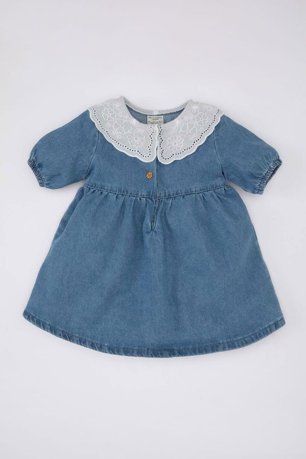 DEFACTO DEFACTO Baby Girl Short Sleeve Jean Dress