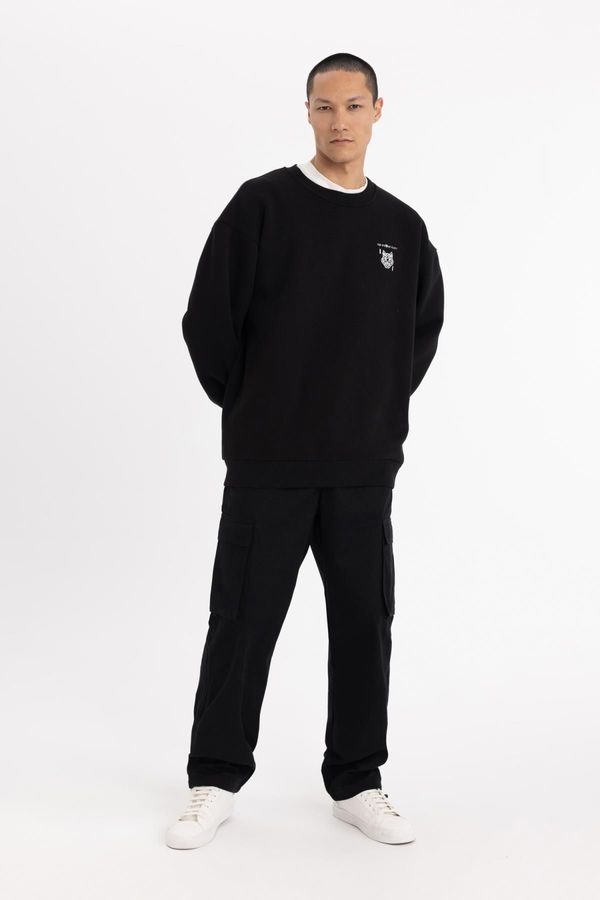 DEFACTO DEFACTO Baggy Fit Cargo Pocket Gabardine Trousers