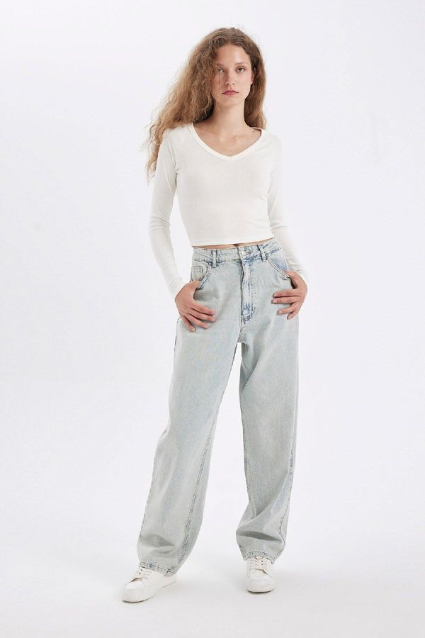 DEFACTO DEFACTO Baggy Fit High Waist Long Jeans