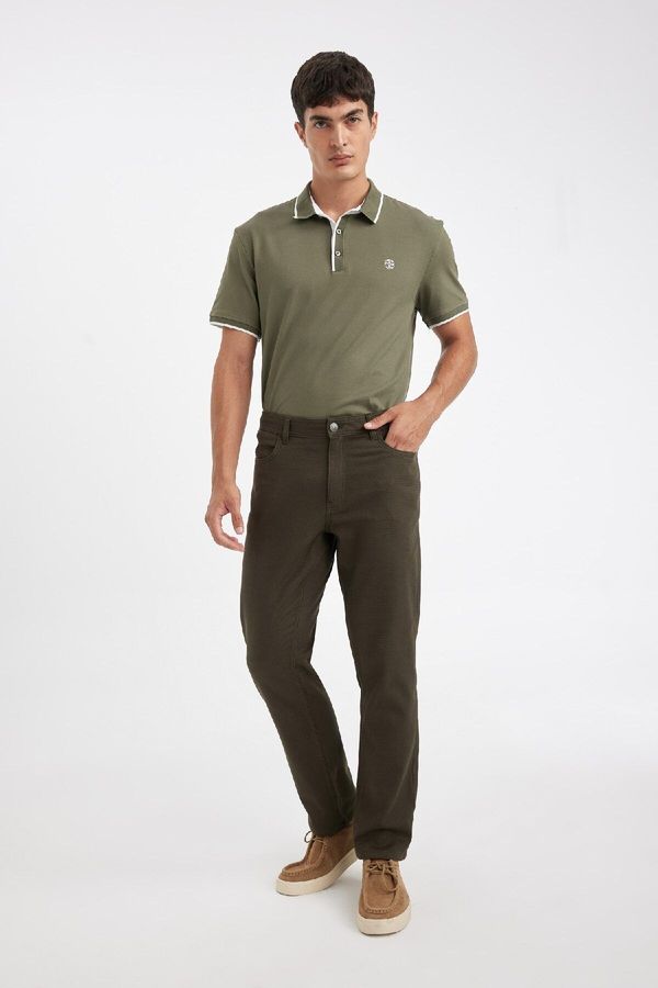 DEFACTO DEFACTO Basic Straight Leg Trousers with Pockets