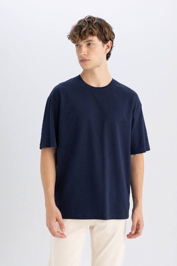 DEFACTO DEFACTO Boxy Fit Crew Neck Basic Short Sleeve T-Shirt