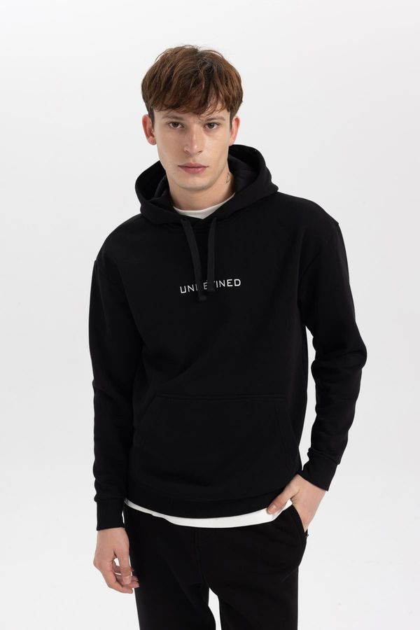 DEFACTO DEFACTO Boxy Fit Hooded Sweatshirt