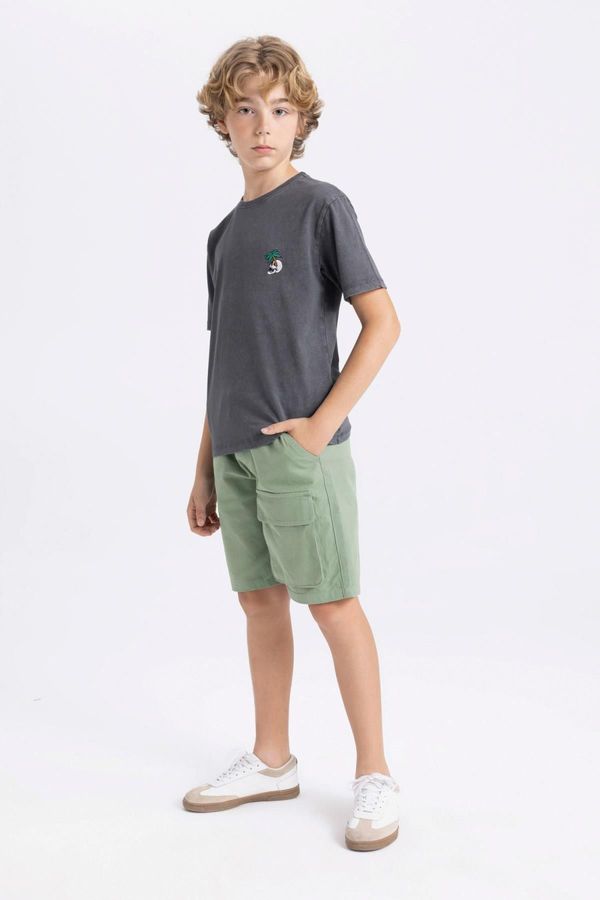 DEFACTO DEFACTO Boy Cargo Fit Gabardine Shorts