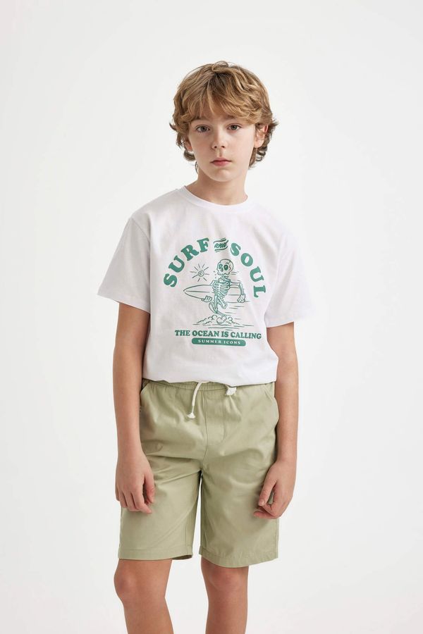 DEFACTO DEFACTO Boy Crew Neck Printed Short Sleeve T-Shirt