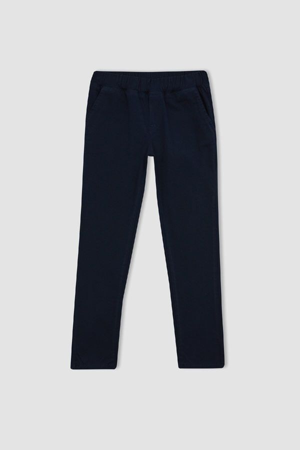 DEFACTO DEFACTO Boy Gray Gabardine School Trousers