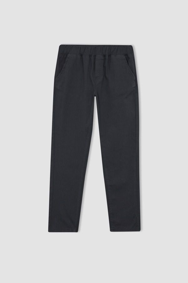 DEFACTO DEFACTO Boy Gray Gabardine School Trousers