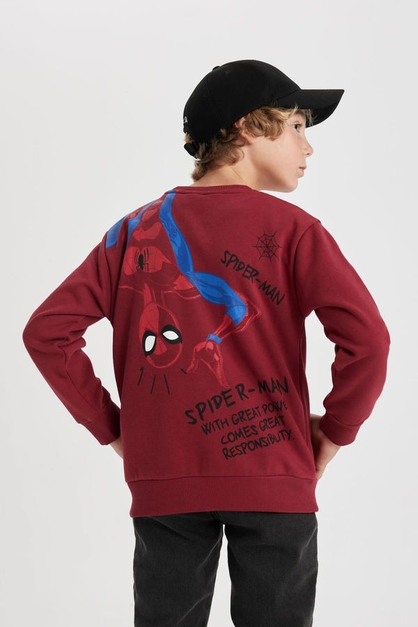 DEFACTO DEFACTO Boy Marvel Spiderman Crew Neck Thick Sweatshirt