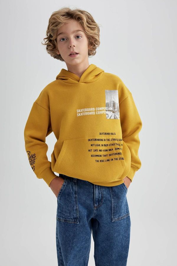 DEFACTO DEFACTO Boy Oversize Fit Hooded Thick Sweatshirt