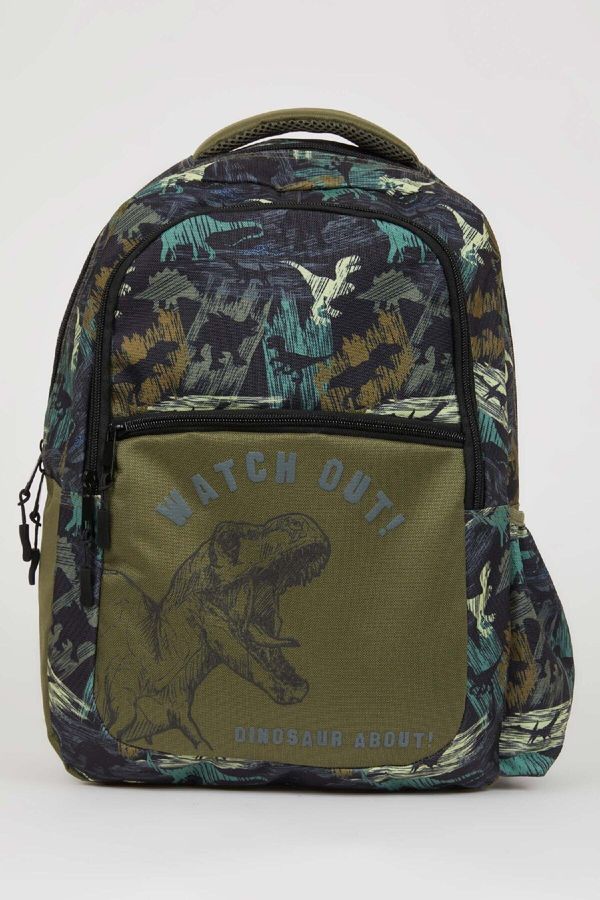 DEFACTO DEFACTO Boy Patterned Canvas School Bag