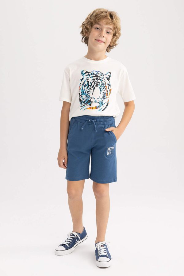 DEFACTO DEFACTO Boy Regular Fit Combed Cotton Shorts
