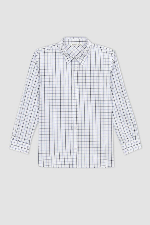 DEFACTO DEFACTO Boy Regular Fit Polo Neck Long Sleeve Shirt