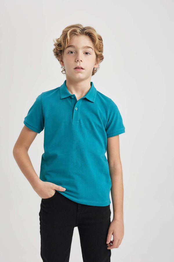 DEFACTO DEFACTO Boy Regular Fit Polo Neck Pique Polo T-Shirt