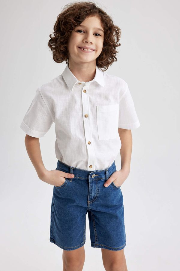 DEFACTO DEFACTO Boy Regular Fit Polo Neck Short Sleeve Shirt