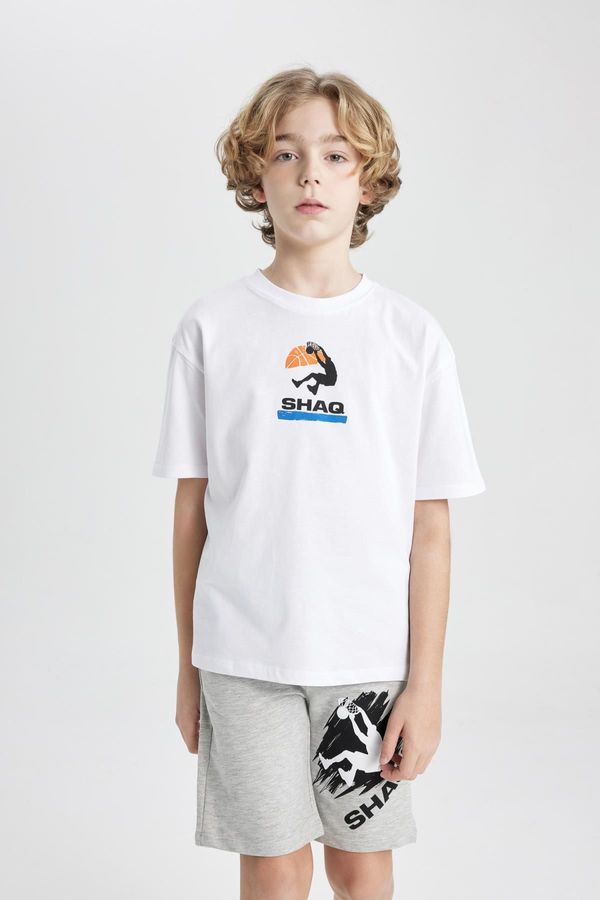 DEFACTO DEFACTO Boy Shaquille O'neal Oversize Fit Wide Mold Crew Neck Short Sleeve T-Shirt