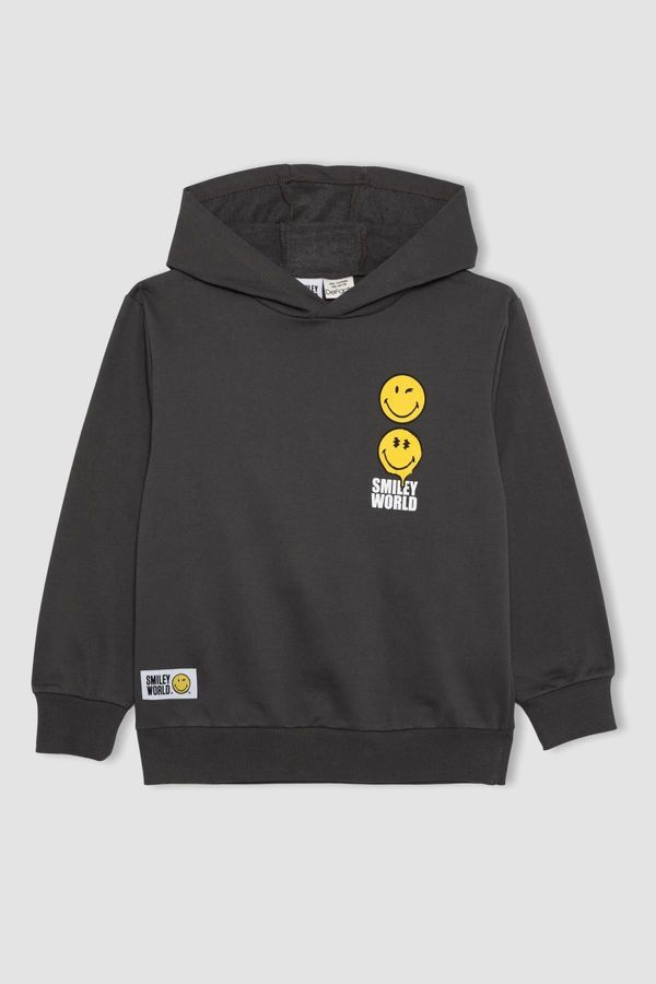 DEFACTO DEFACTO Boy Smileyworld Hooded Thick Sweatshirt