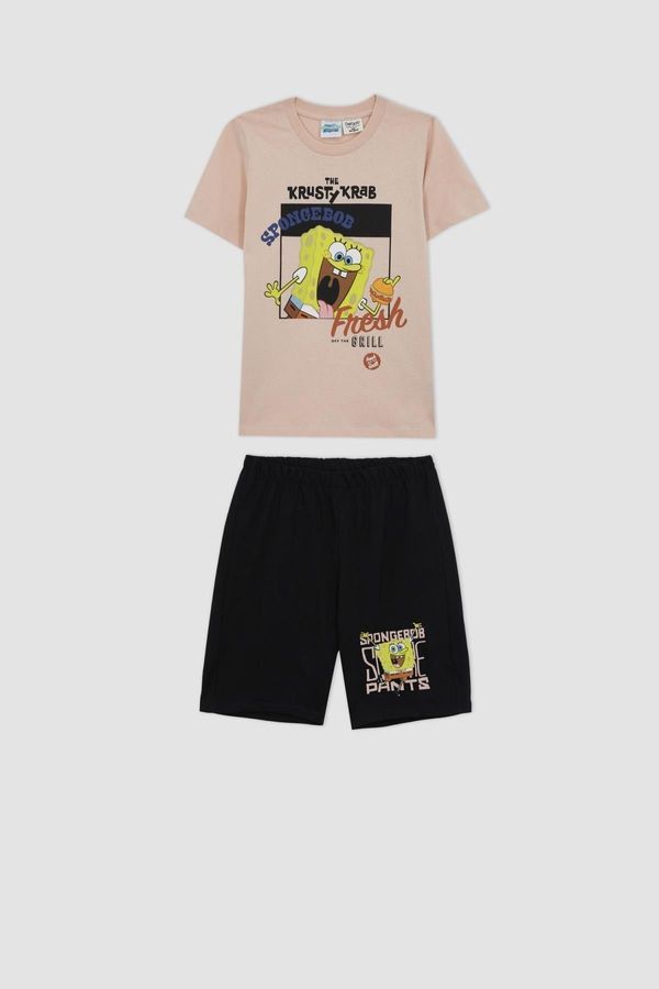 DEFACTO DEFACTO Boy Spongebob Short Sleeve Pajama Set