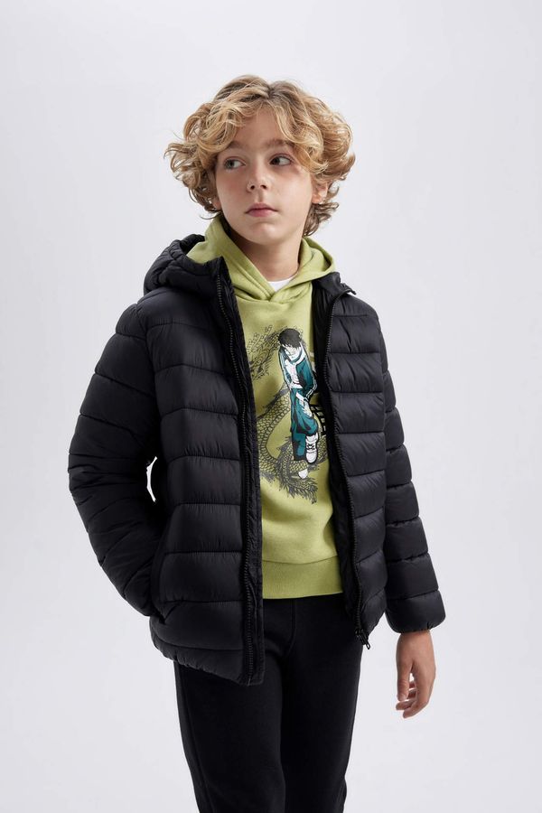 DEFACTO DEFACTO Boy Waterproof Hooded Puffer Jacket