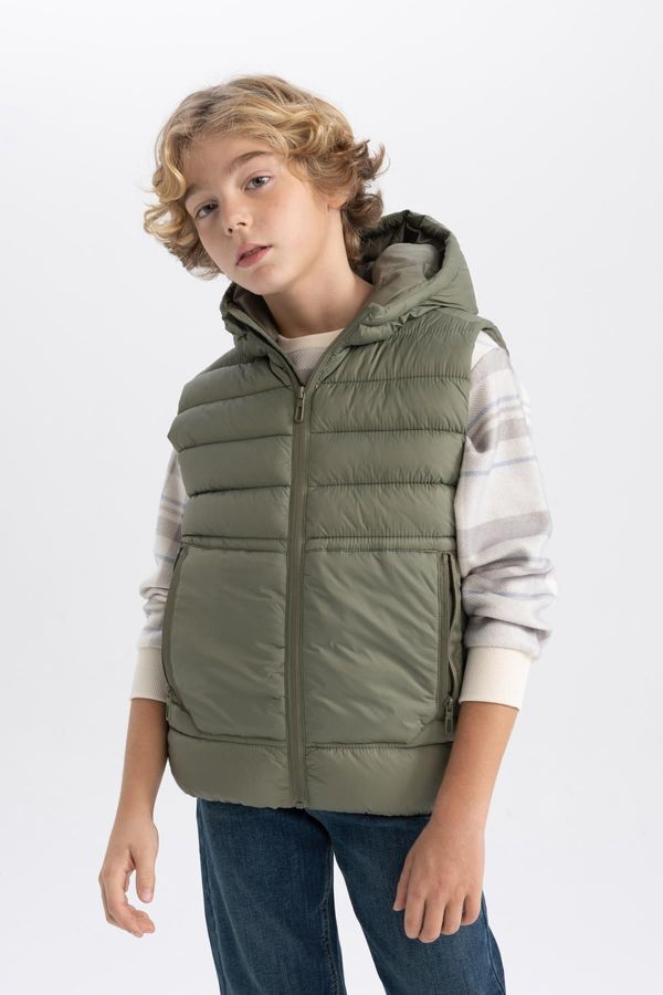 DEFACTO DEFACTO Boy&#39;s Water Repellent Hooded Vest