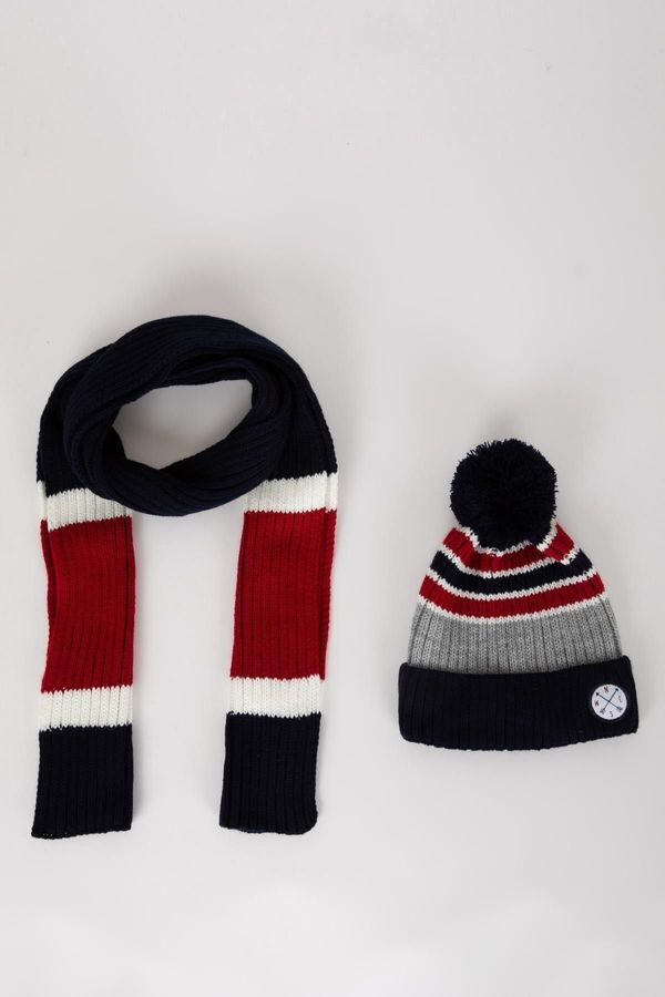 DEFACTO DEFACTO Boy's 2-Piece Scarf and Beret Set